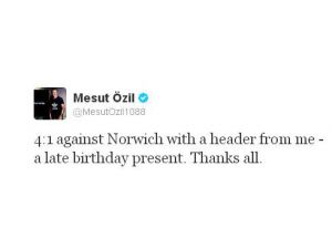 Mesut Özil, Kariyerinin İlk Kafa Golünü Attı