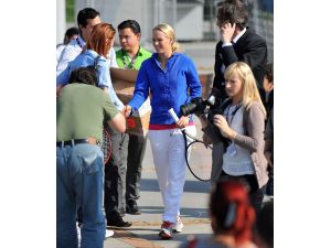 Wozniacki, Sokak Tenisi’nde Çocuklarla Buluştu