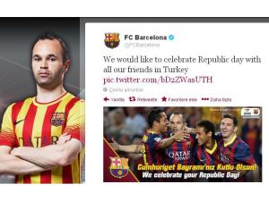 Barcelona’dan Türkiyeye 29 Ekim Jesti