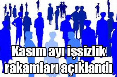 Kasım ayı işsizlik rakamları açıklandı 
