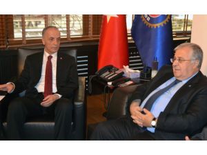 Dsp Genel Başkanı Türkerden Türkerden Türk-iş Başkanı Atalaya Ziyaret