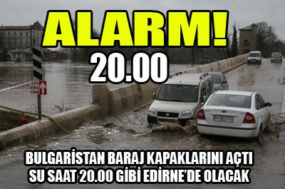 Edirnede alarm 