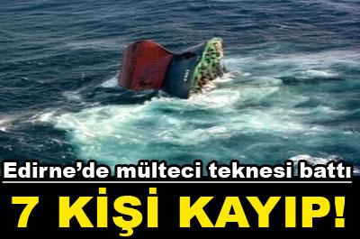 Mültecileri taşıyan bot devrildi: 7 kayıp 