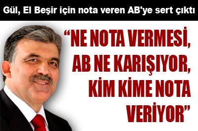Gül, ABye sert çıktı