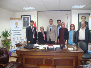 Katib Ak Parti İlçe Başkanı Ahmet Özdemir`İ Ziyaret Etti