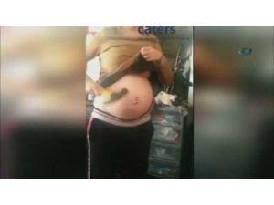 Hamile Kadın Karnına Çekiçle Vurdu