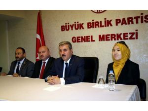 Bbp Genel Başkanı Mustafa Destici: