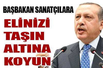 Başbakan’la kahvaltıda sanatçılarla 