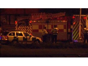 Polis Helikopteri Barın Üzerine Düştü