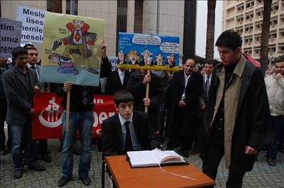 İzmirde katsayı kararına tepki 