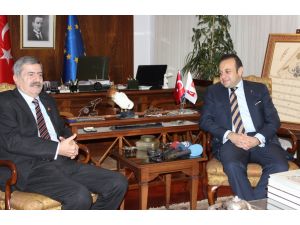 Ankara Gazeteciler Cemiyeti Ab Bakanı Egemen Bağış’ı Ziyaret Etti