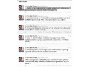 Baydemir, Yerel Seçimlerde Aday Olmayacağını Açıkladı