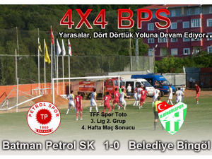 Batman Petrol SK 1-0 Belediye Bingöl