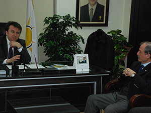 Abacıoğlu’ndan Erkoç’a Hayırlı Olsun Ziyareti