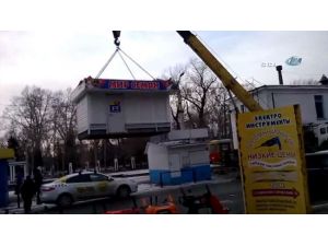 Büfe Taksinin Üzerine Böyle Düştü