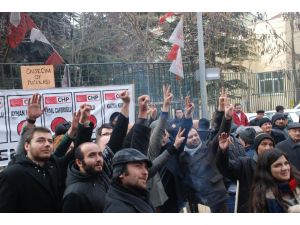 Eskişehirde Chpden Tabutlu Eylem