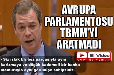 Avrupa Parlamentosu TBMMyi aratmadı 