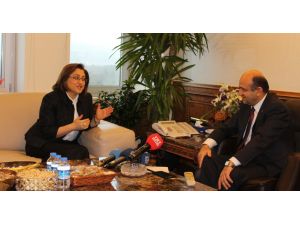 Bakan Işık, Eski Aile Ve Sosyal Politikalar Bakanı Şahini Kabul Etti