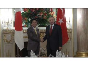 Erdoğan, Japon Mevkidaşıyla Görüştü