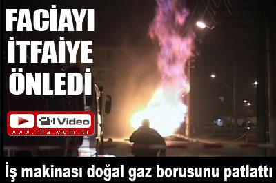 İtfaiye faciayı önledi 