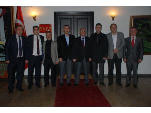 Bolusporda Yeni Yönetim Vali Özçimeni Ziyaret Etti