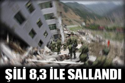 Şilide 8.3 büyüklüğünde deprem 