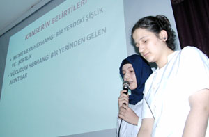 Öğrenciler Kanserde Erken Teşhise Dikkat Çekti