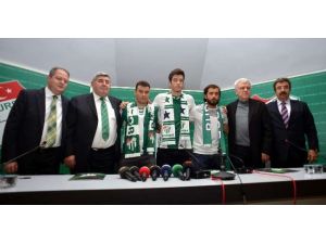 Bursaspor’da 3 İmza Birden