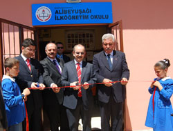 ALİBEYUŞAĞI İLKÖĞRETİM OKULU AÇILDI