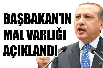 Başbakan Erdoğan mal varlığını açıkladı 