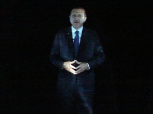 3 Boyutlu Hologram Tekniği İle Partililere Seslenen Başbakan Erdoğan: