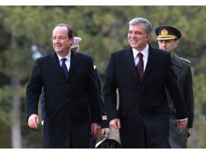 Fransa Cumhurbaşkanı Hollande Çankaya Köşkü’nde