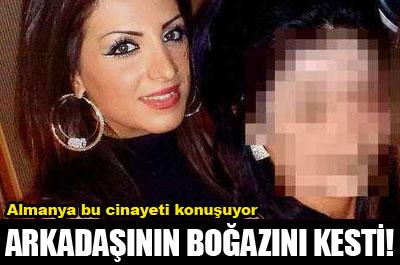 Arkadaşının boğazını kesti! 