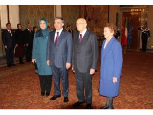 Cumhurbaşkanı Gül Romada Askeri Törenle Karşılandı