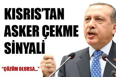 Erdoğandan Adadan asker çekme sinyali 