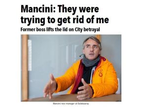 Mancini Ateş Püskürdü