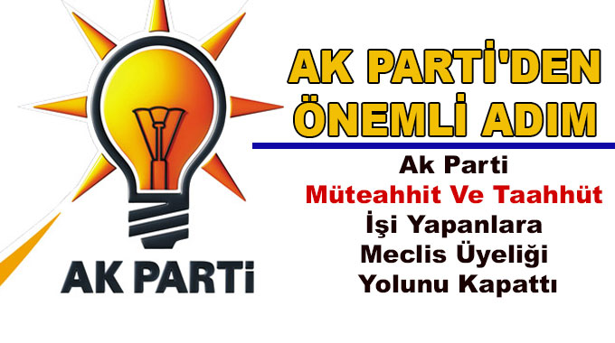 Ak Partiden Önemli Adım