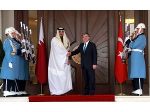 Katar Emiri Şeyh Tamim Bin Hamad Al Thani Çankaya Köşkünde