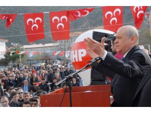 Mhp Lideri Bahçeli Fethiyede Seçim Bürosu Açılışına Katıldı