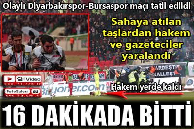 Diyarbakırda gergin maç 