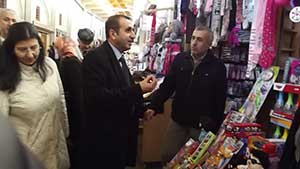 Ateş’in Bahçelievler Pazar Esnafı Ziyareti