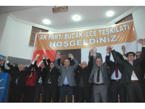 Avrupa Birliği Bakanı Mevlüt Çavuşolu, Bucak’ta Aday Tanıtımı Yaptı