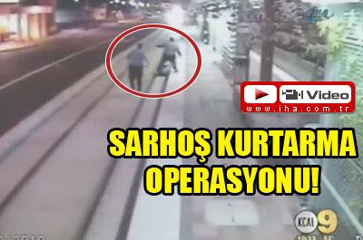 Sarhoş kurtarma operasyonu! 