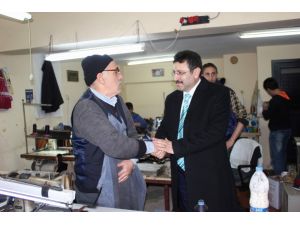 Ak Parti Ortahisar Belediye Başkan Adayı Gençten Oto Galericileri Ve Sanayi Esnafına Ziyaret