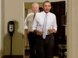 Obama Ve Yardımcısının Beyaz Saray Turu