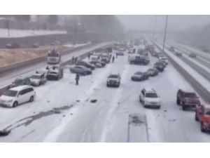 104 Araç Birbirine Girdi