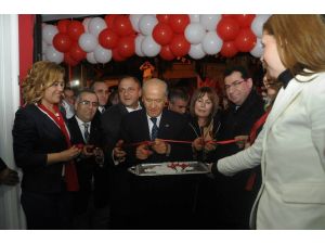 Mhp Lideri Bahçeli, Buca Ve Karabağlar Seçim Bürolarını Açtı