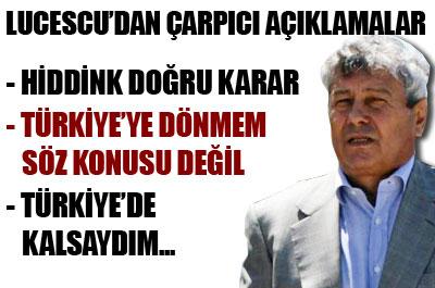 Lucescudan çarpıcı açıklamalar 