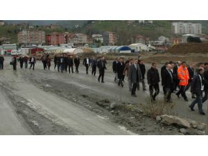 Giresun Ve Ordu Tso Başkanları Havaalanı İnşaatını Gezdiler