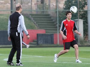 Abdullah Ercan, Oğlu Utku İle Pas Çalıştı